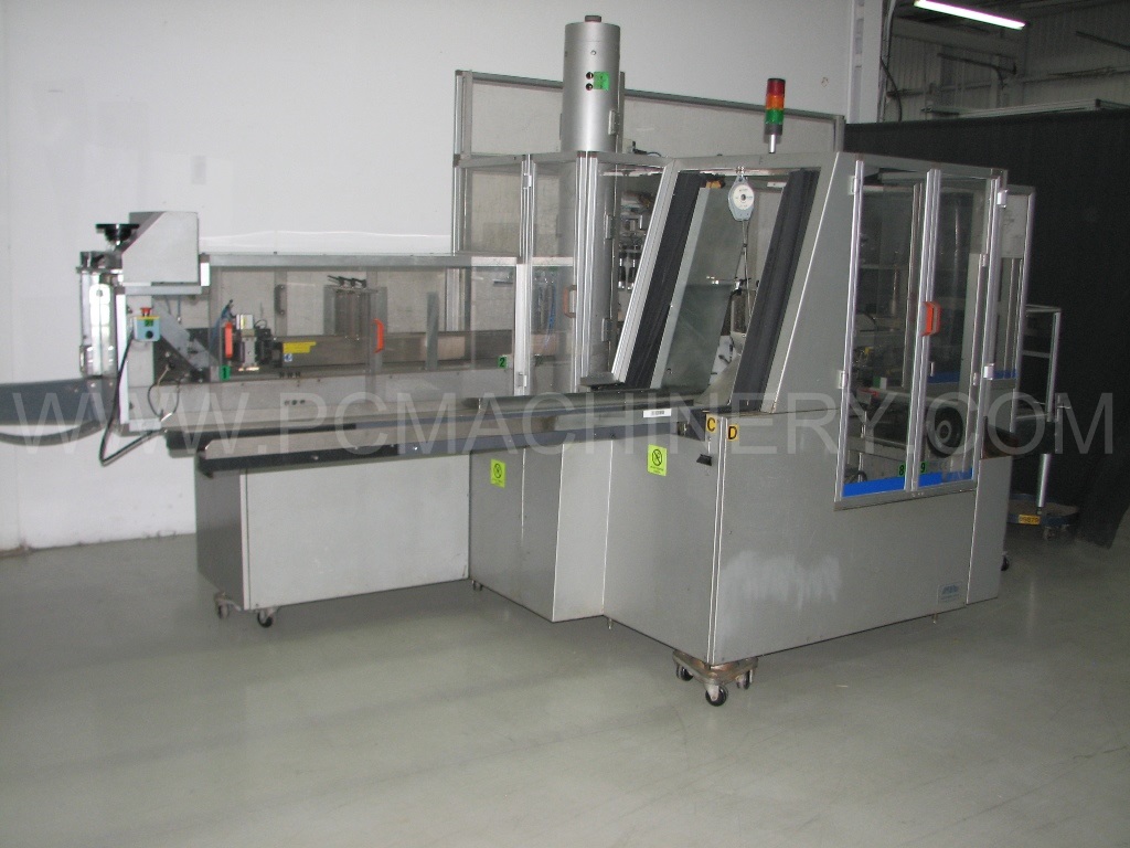Used MAB automatic top load case packer model B88 for bottle application