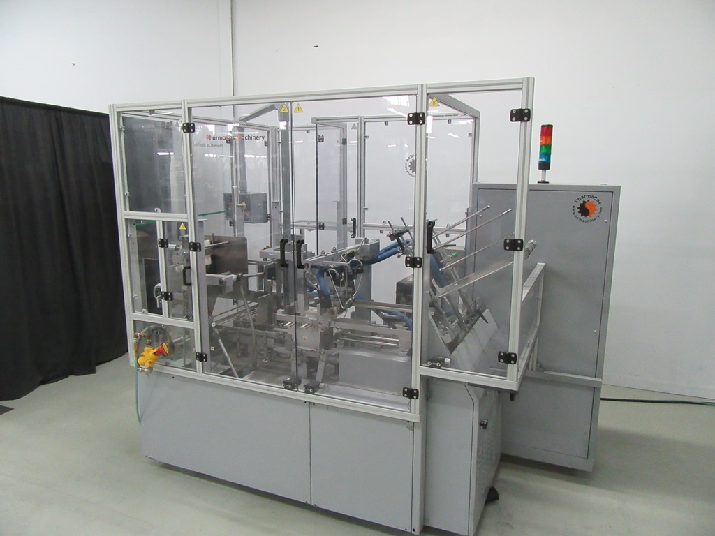 Used MAB automatic glue case packer for tray model B11, refurbished in 2013