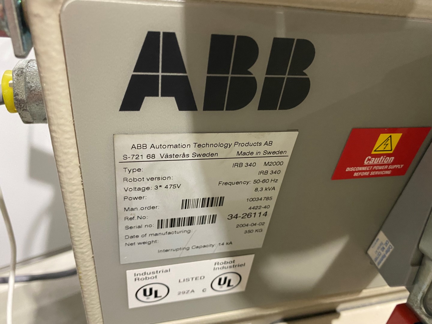 Equipamento de Robótica ABB Group IRB340